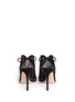 Back View - Click To Enlarge - GIANVITO ROSSI - Lace peep toe booties
