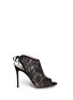 Main View - Click To Enlarge - GIANVITO ROSSI - Lace peep toe booties
