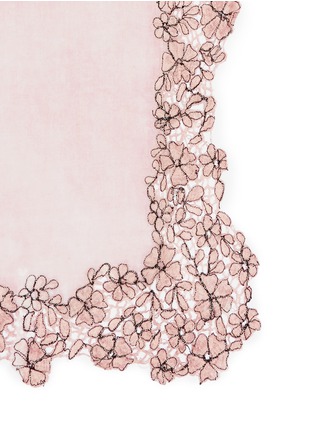 Detail View - Click To Enlarge - FALIERO SARTI - 'Glicine' floral lace border triangle scarf