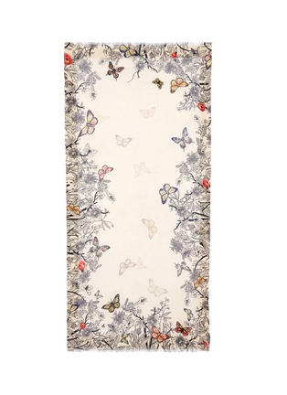 Main View - Click To Enlarge - FALIERO SARTI - 'Campus' butterfly floral print silk-cotton scarf