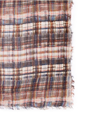 Detail View - Click To Enlarge - FALIERO SARTI - 'Joele' madra check modal-cashmere scarf
