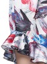 Detail View - Click To Enlarge - PRABAL GURUNG - Marble print duchesse satin ruffle skirt