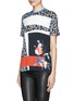 Front View - Click To Enlarge - PRABAL GURUNG - Graphic modal jersey T-shirt