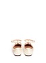 Back View - Click To Enlarge - VALENTINO GARAVANI - Rockstud caged patent leather flats