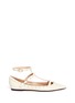 Main View - Click To Enlarge - VALENTINO GARAVANI - Rockstud caged patent leather flats