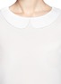 Detail View - Click To Enlarge - ARMANI COLLEZIONI - Peter Pan collar blouse