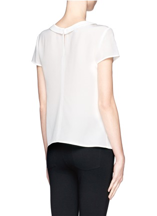 Back View - Click To Enlarge - ARMANI COLLEZIONI - Peter Pan collar blouse