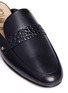 Detail View - Click To Enlarge - SAM EDELMAN - 'Perri' pebble effect band leather loafer slides