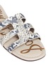 Detail View - Click To Enlarge - SAM EDELMAN - 'Berit' snake print leather slide sandals