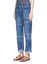 Front View - Click To Enlarge - CURRENT/ELLIOTT - 'The Crossover' relaxed fit bandana print jeans