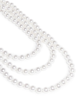 Detail View - Click To Enlarge - KENNETH JAY LANE - Glass pearl necklace
