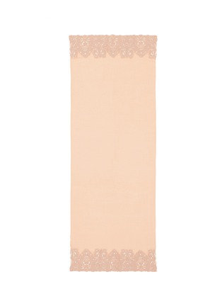 Main View - Click To Enlarge - JANAVI - Paisley lace trim cashmere scarf