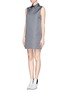 Figure View - Click To Enlarge - ALEXANDER WANG - Micro paisley embroidery satin dress