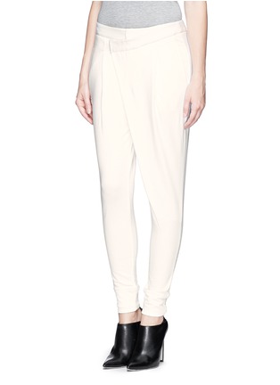 Front View - Click To Enlarge - HELMUT LANG - 'Origami' jersey pants