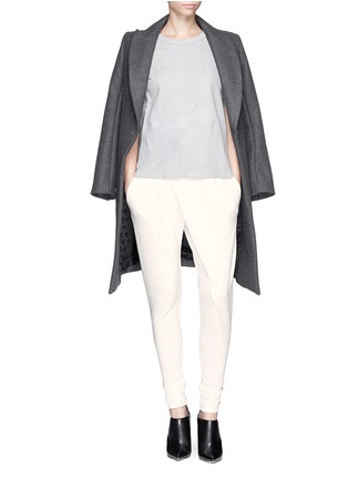 Figure View - Click To Enlarge - HELMUT LANG - 'Origami' jersey pants