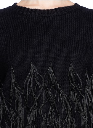 Detail View - Click To Enlarge - ELIZABETH AND JAMES - Wool-Dehair Angora Sweater