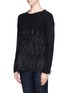 Front View - Click To Enlarge - ELIZABETH AND JAMES - Wool-Dehair Angora Sweater