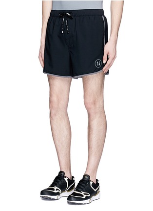 Front View - Click To Enlarge - THE UPSIDE - 'Run' drawstring performance shorts