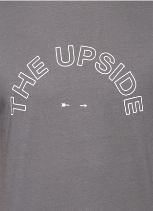 Detail View - Click To Enlarge - THE UPSIDE - 'Stencil' logo print cotton T-shirt