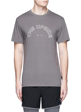 Main View - Click To Enlarge - THE UPSIDE - 'Stencil' logo print cotton T-shirt