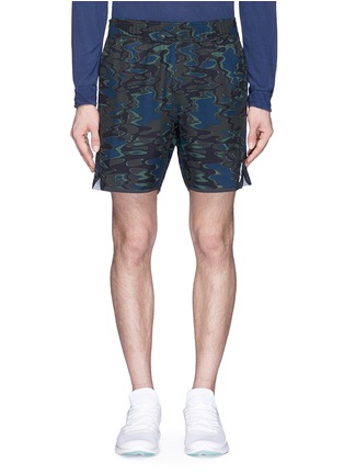 Main View - Click To Enlarge - THE UPSIDE - 'Camo 2.0.' welded seam performance drawstring shorts
