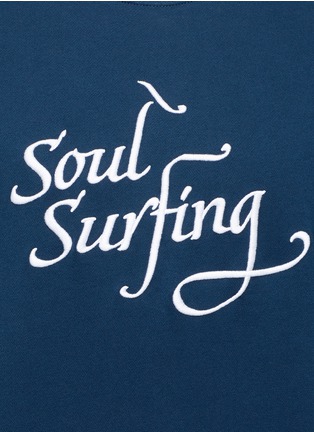 Detail View - Click To Enlarge - THE UPSIDE - 'Soul Surfing' embroidered cotton sweatshirt