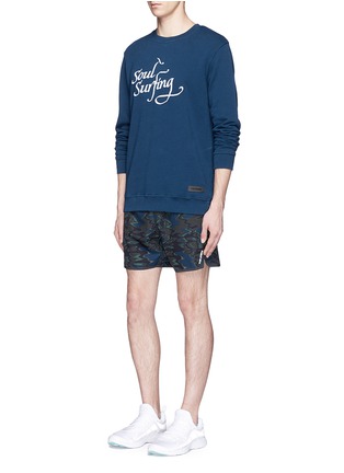 Figure View - Click To Enlarge - THE UPSIDE - 'Soul Surfing' embroidered cotton sweatshirt