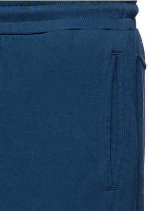 Detail View - Click To Enlarge - THE UPSIDE - Panelled cotton French terry drawstring jogging pants