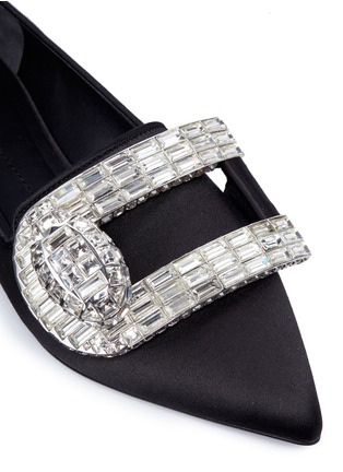 Detail View - Click To Enlarge - STELLA LUNA - Turnlock buckle satin flats