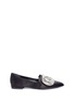 Main View - Click To Enlarge - STELLA LUNA - Turnlock buckle satin flats