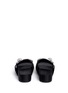 Back View - Click To Enlarge - STELLA LUNA - Turnlock buckle satin platform slide sandals