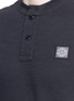 Detail View - Click To Enlarge - STONE ISLAND - Stand collar piqué polo shirt