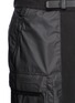 Detail View - Click To Enlarge - STONE ISLAND - 'Mussola Gommata' panel cargo shorts