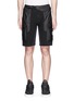 Main View - Click To Enlarge - STONE ISLAND - 'Mussola Gommata' panel cargo shorts