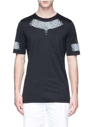 Main View - Click To Enlarge - STONE ISLAND - Geometric print Mako cotton T-shirt
