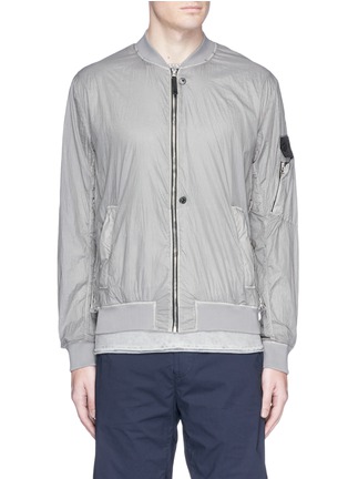 Main View - Click To Enlarge - STONE ISLAND - 'Lucid' garment dye bomber jacket