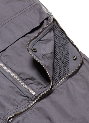 Detail View - Click To Enlarge - STONE ISLAND - Garment dye poplin cargo pants