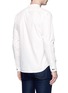 Back View - Click To Enlarge - STONE ISLAND - Zip pocket poplin shirt