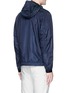 Back View - Click To Enlarge - STONE ISLAND - Iridescent nylon hooded jacket