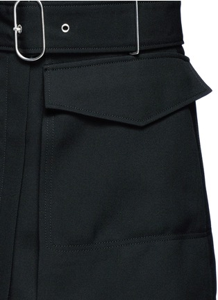 Detail View - Click To Enlarge - ACNE STUDIOS - 'Peri' belted wool mini skirt