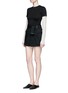 Figure View - Click To Enlarge - ACNE STUDIOS - 'Peri' belted wool mini skirt