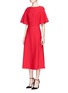 Front View - Click To Enlarge - VALENTINO GARAVANI - Capelet sleeve ponte knit dress