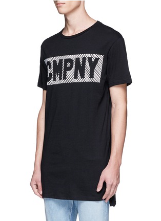 Front View - Click To Enlarge - TOPMAN - 'Company' print cotton T-shirt