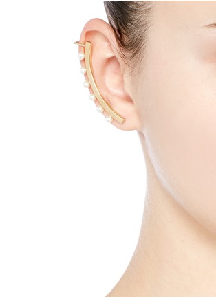 Figure View - Click To Enlarge - CHLOÉ - 'Darcey' Swarovski pearl single ear cuff