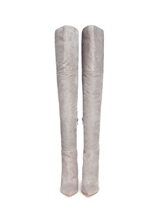 Front View - Click To Enlarge - SAM EDELMAN - 'Bernadette' thigh high suede boots