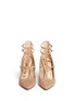 Front View - Click To Enlarge - SAM EDELMAN - 'Hayes' caged suede pumps