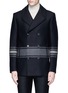 Main View - Click To Enlarge - PORTS 1961 - Stripe embellished double breasted peacoat