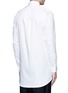 Back View - Click To Enlarge - PORTS 1961 - Side tie stretch cotton poplin shirt