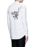 Back View - Click To Enlarge - PORTS 1961 - Bird embroidered cotton shirt