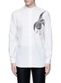 Main View - Click To Enlarge - PORTS 1961 - Bird embroidered cotton shirt